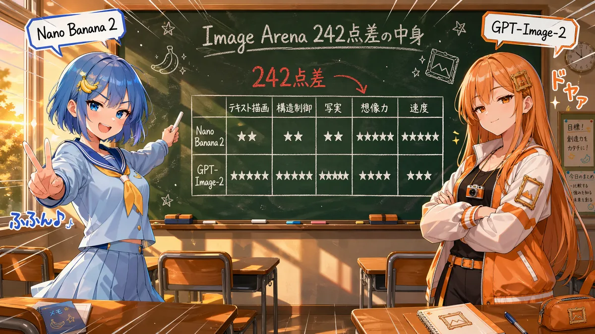 GPT-Image-2 で生成した Image Arena 242点差の分解