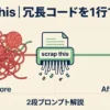 Claude Codeで冗長コードを1行に｜「scrap this」2段プロンプトのやり方