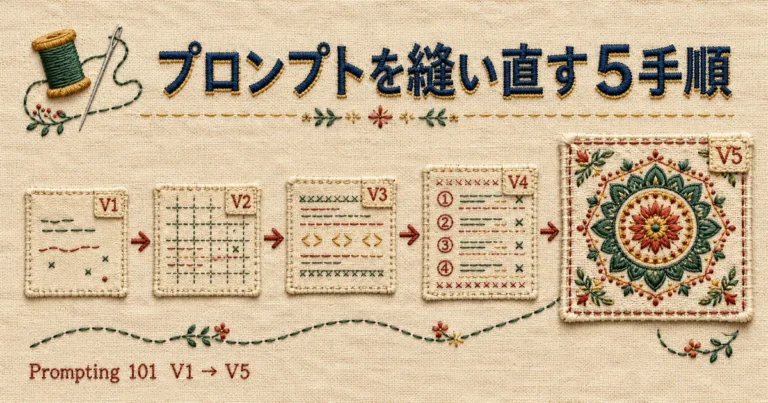 Claude課金者向け｜雑なプロンプトをClaude本人に書き直させて回答のブレを止める5手順