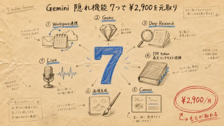 放置してるGeminiの隠れ機能12個を公式手順で動かす｜時間指定の自動実行・無料の動画生成・履歴に残さない会話