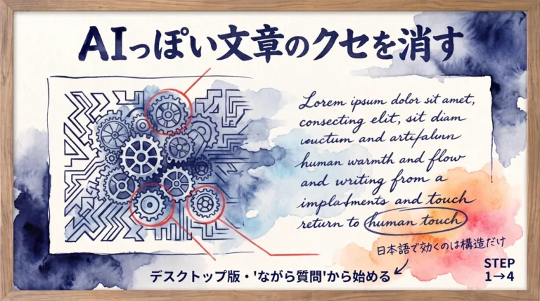 AIっぽい文章はClaude Code無料スキルno-ai-slopでどこまで消せる？｜日本語で効くのは構造のクセ、英単語リストは素通り